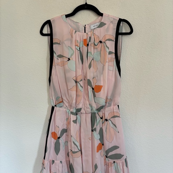 REISS Jacqueline Leaf Print Mini Dress - Picture 5 of 11